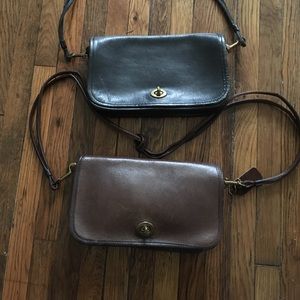 Vintage Coach Bags NYC Black Brown Penny Purse